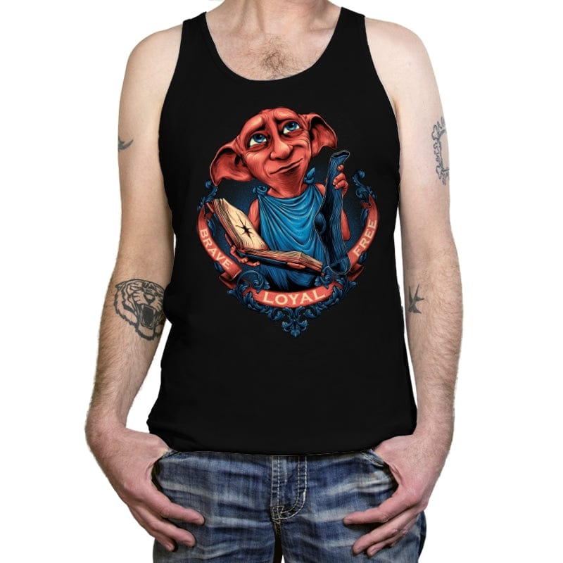 The Free Elf - Tanktop Tanktop RIPT Apparel X-Small / Black