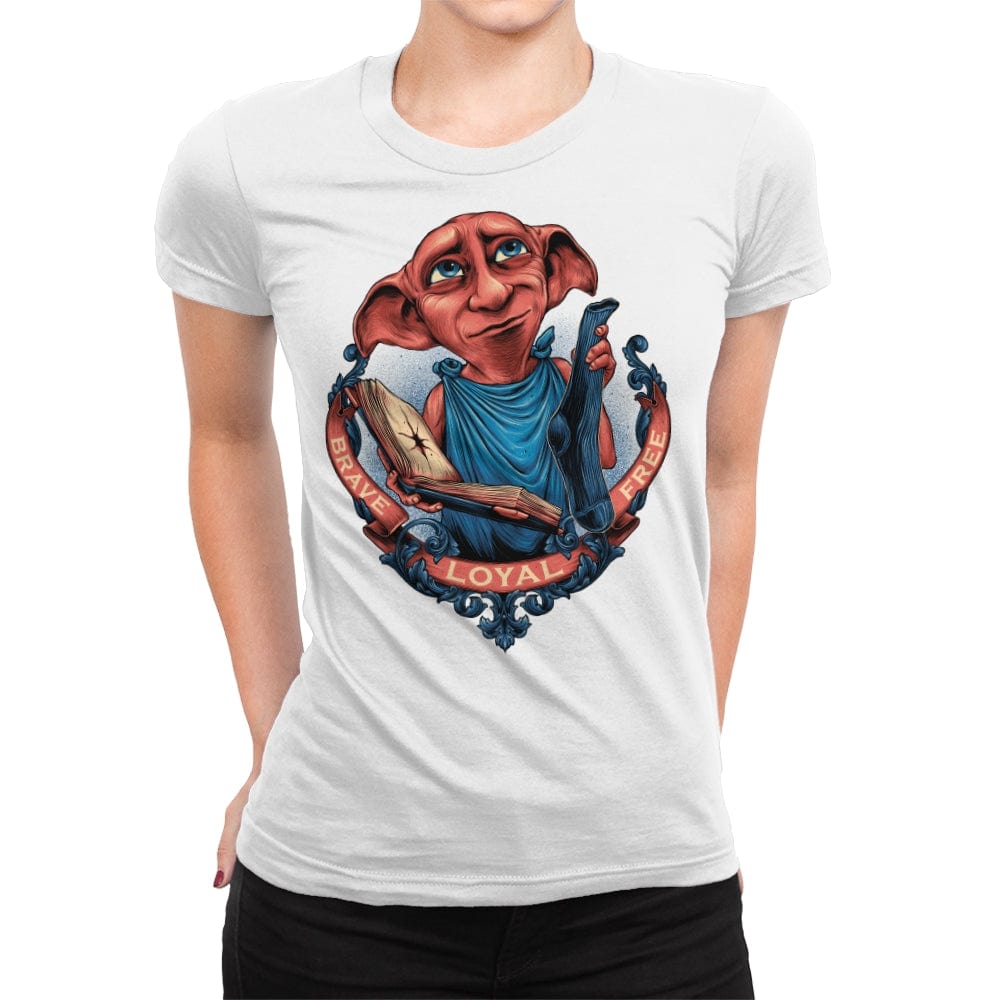 The Free Elf - Womens Premium T-Shirts RIPT Apparel Small / White