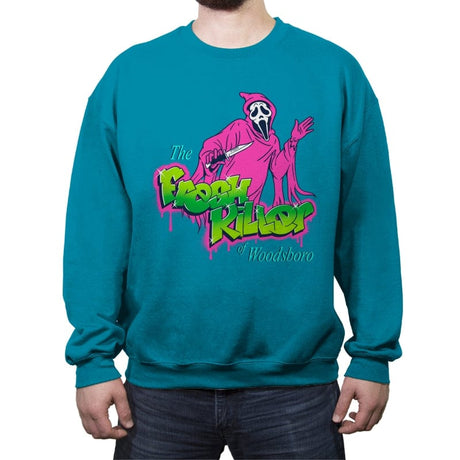 The Fresh Killer - Crew Neck Sweatshirt Crew Neck Sweatshirt RIPT Apparel Small / Antique Sapphire