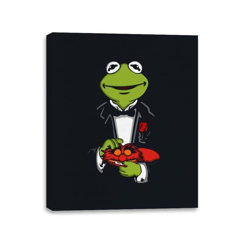 The Frogfather - Canvas Wraps Canvas Wraps RIPT Apparel 11x14 / Black