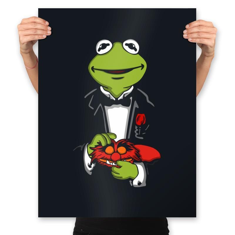 The Frogfather - Prints Posters RIPT Apparel 18x24 / Black