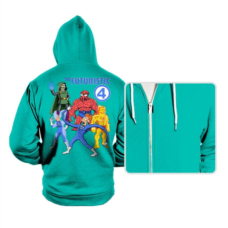 The Futuristic 4 - Hoodies Hoodies RIPT Apparel Small / Teal