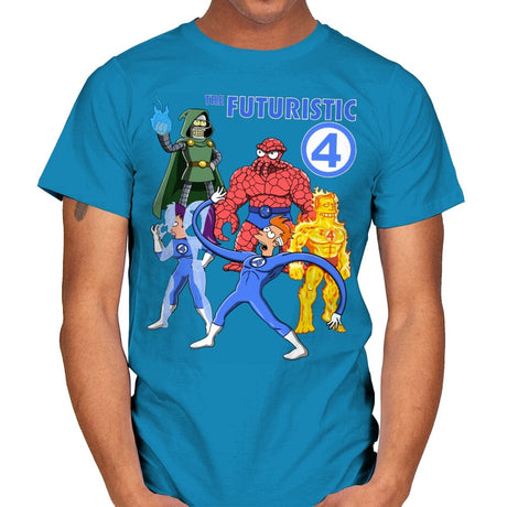 The Futuristic 4 - Mens T-Shirts RIPT Apparel Small / Sapphire