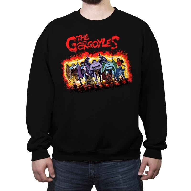 The Gargoyles - Crew Neck Sweatshirt Crew Neck Sweatshirt RIPT Apparel Small / Black
