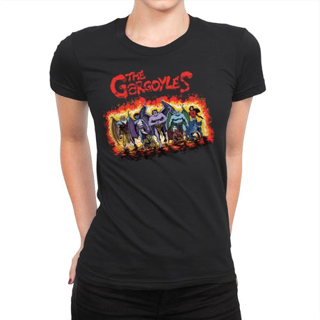 The Gargoyles - Womens Premium T-Shirts RIPT Apparel Small / Black