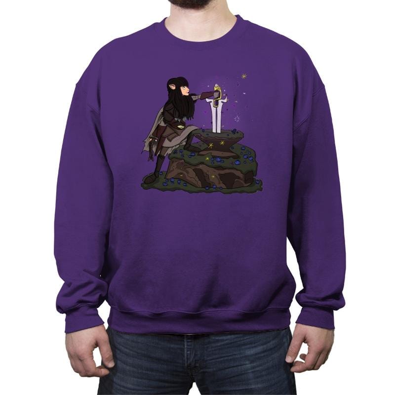 The Gelfling King - Crew Neck Sweatshirt Crew Neck Sweatshirt RIPT Apparel Small / Purple