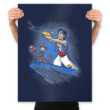 The Genie King - Prints Posters RIPT Apparel 18x24 / Navy