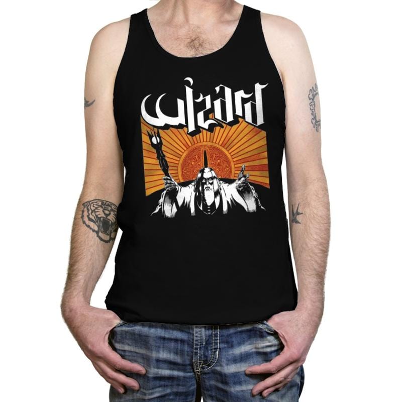The Ghost of a White Wizard - Tanktop Tanktop RIPT Apparel X-Small / Black