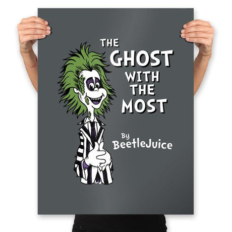 The Ghost with the Most - Prints Posters RIPT Apparel 18x24 / Charcoal