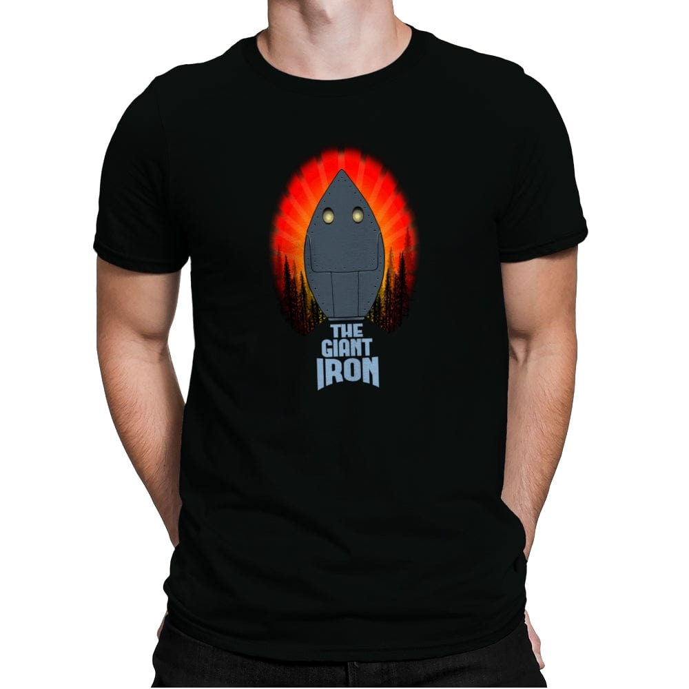 The Giant Iron - Mens Premium T-Shirts RIPT Apparel Small / Black