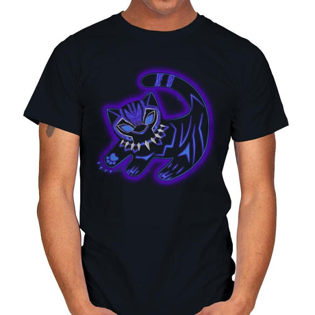 The Glowing Panther King - Best Seller - Mens T-Shirts RIPT Apparel Small / Black