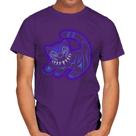The Glowing Panther King - Best Seller - Mens T-Shirts RIPT Apparel Small / Purple
