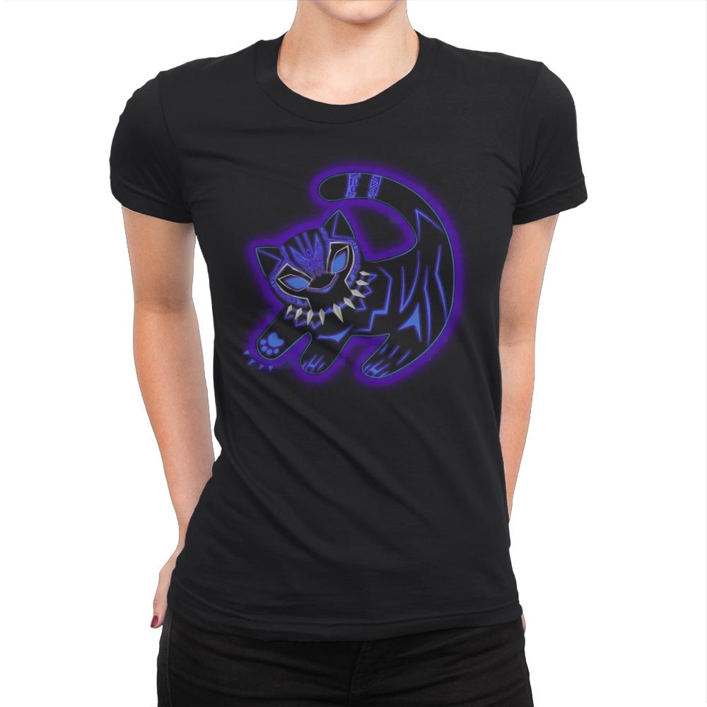The Glowing Panther King - Best Seller - Womens Premium T-Shirts RIPT Apparel Small / Black