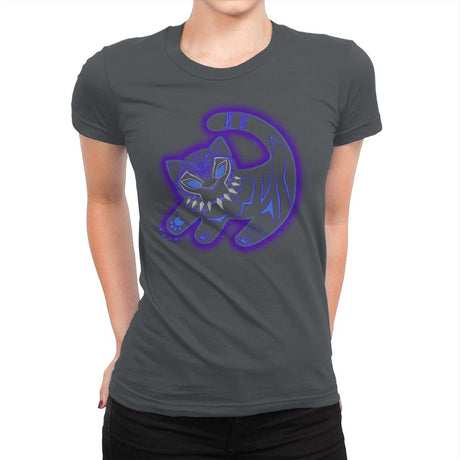 The Glowing Panther King - Best Seller - Womens Premium T-Shirts RIPT Apparel Small / Heavy Metal