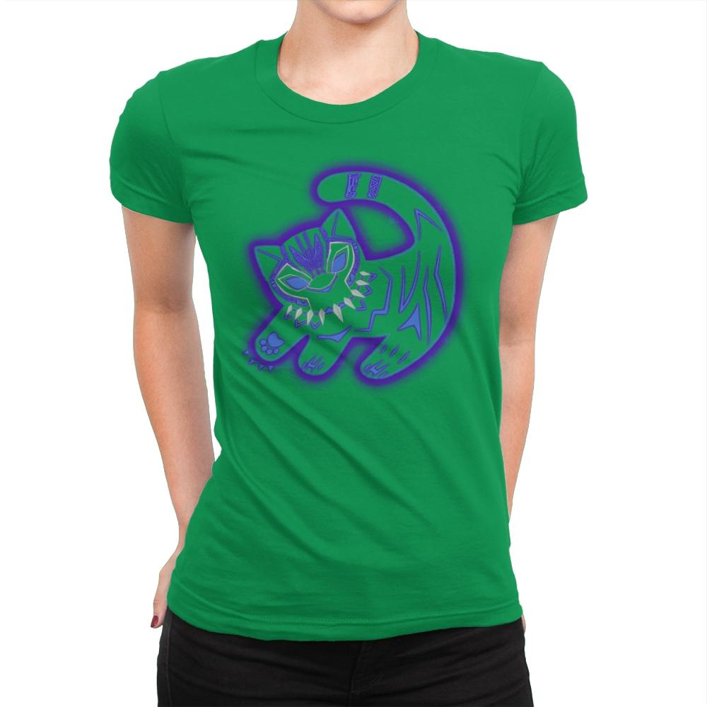 The Glowing Panther King - Best Seller - Womens Premium T-Shirts RIPT Apparel Small / Kelly Green