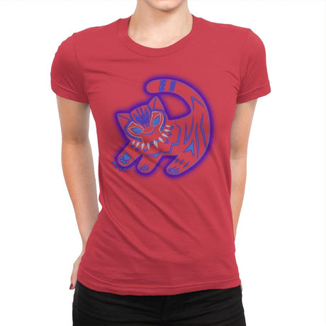 The Glowing Panther King - Best Seller - Womens Premium T-Shirts RIPT Apparel Small / Red