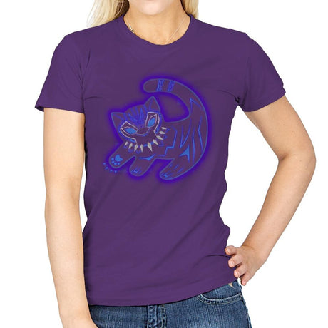The Glowing Panther King - Best Seller - Womens T-Shirts RIPT Apparel Small / Purple