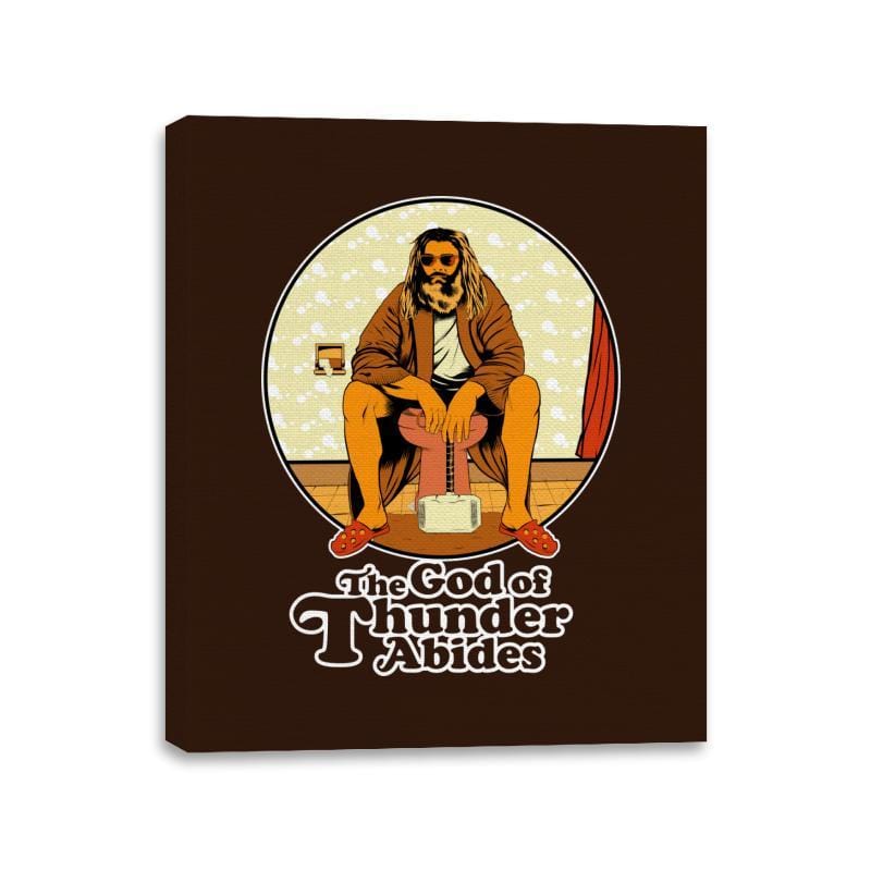 The God of Thunder Abides - Anytime - Canvas Wraps Canvas Wraps RIPT Apparel 11x14 / Brown