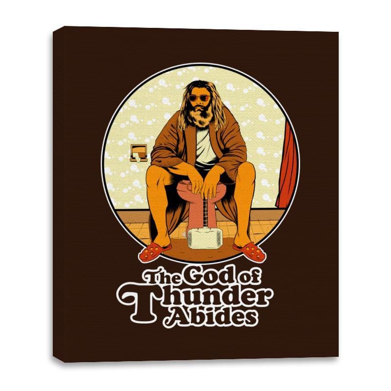 The God of Thunder Abides - Anytime - Canvas Wraps Canvas Wraps RIPT Apparel 16x20 / Brown