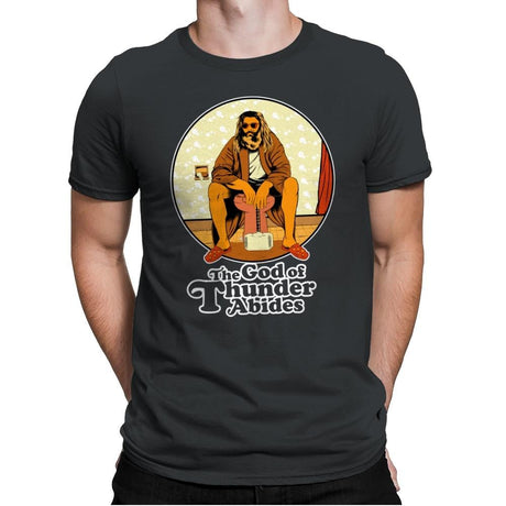 The God of Thunder Abides - Anytime - Mens Premium T-Shirts RIPT Apparel Small / Heavy Metal