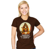 The God of Thunder Abides - Womens T-Shirts RIPT Apparel Small / Brown