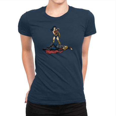 The Godliest of All Time Exclusive - Womens Premium T-Shirts RIPT Apparel Small / Midnight Navy