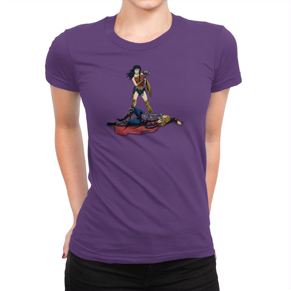 The Godliest of All Time Exclusive - Womens Premium T-Shirts RIPT Apparel Small / Purple Rush
