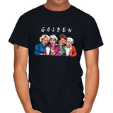 The Golden Friends Remix - Mens T-Shirts RIPT Apparel Small / Black