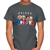 The Golden Friends Remix - Mens T-Shirts RIPT Apparel Small / Charcoal