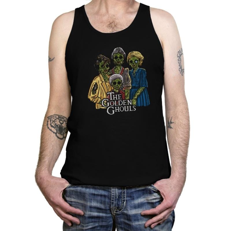 The Golden Ghouls - Tanktop Tanktop RIPT Apparel X-Small / Black