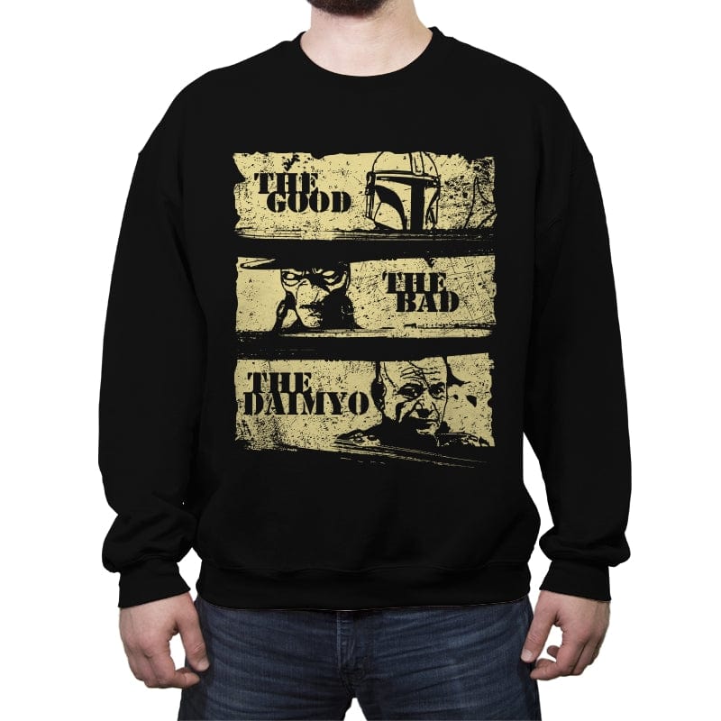 The Good, The Bad and the Daimyo - Crew Neck Sweatshirt Crew Neck Sweatshirt RIPT Apparel Small / Black