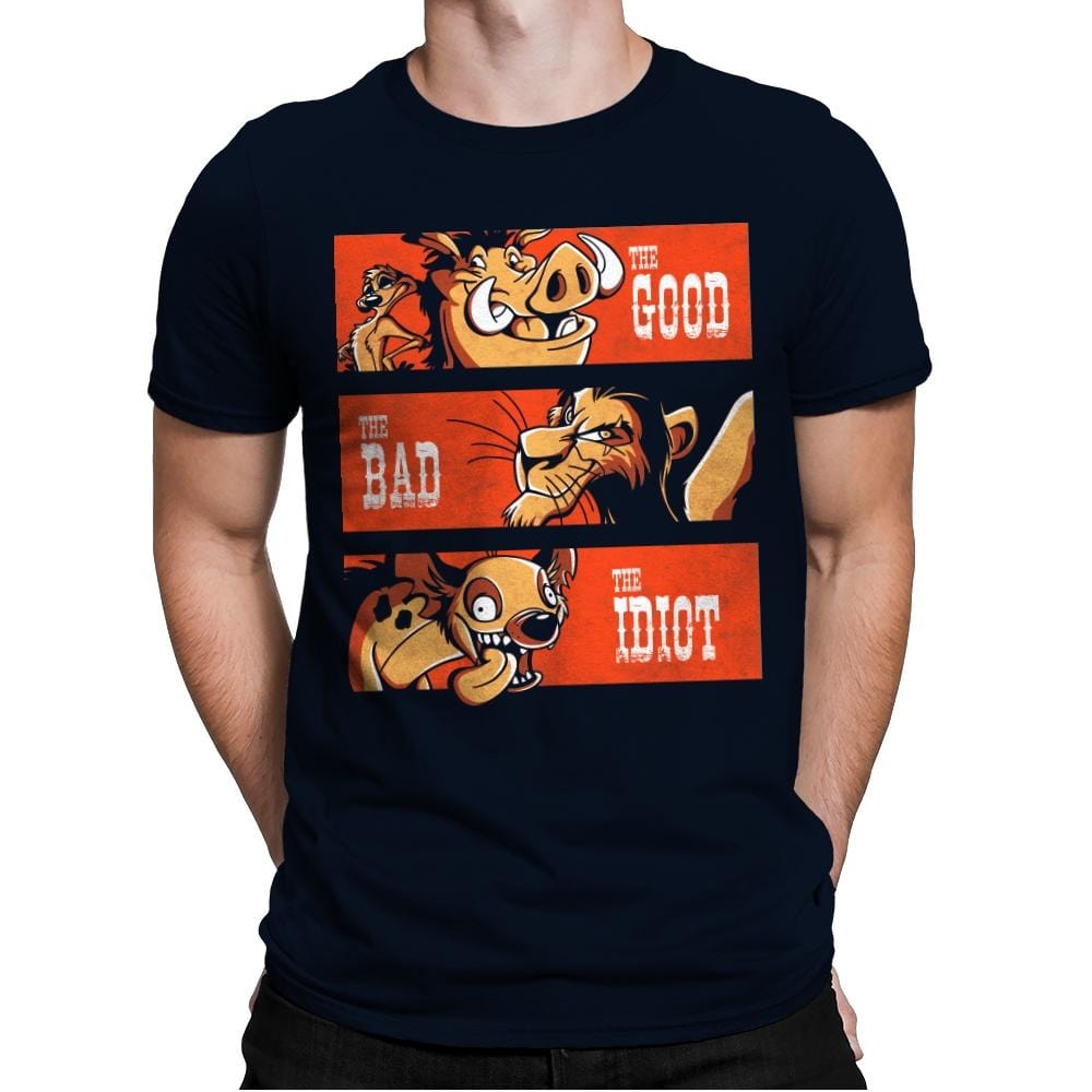The Good The Bad And The Idiot - Mens Premium T-Shirts RIPT Apparel Small / Midnight Navy