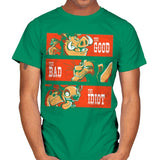 The Good The Bad And The Idiot - Mens T-Shirts RIPT Apparel Small / Kelly Green