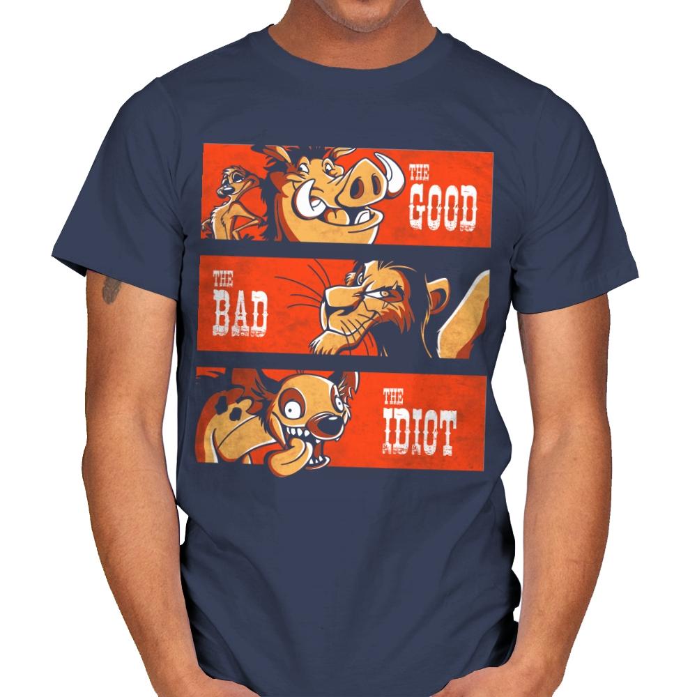 The Good The Bad And The Idiot - Mens T-Shirts RIPT Apparel Small / Navy