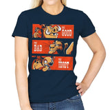 The Good The Bad And The Idiot - Womens T-Shirts RIPT Apparel Small / Navy