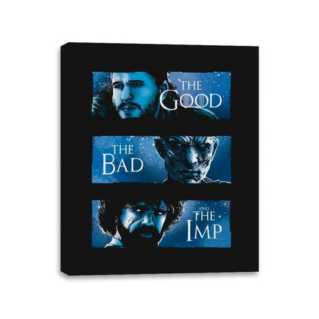 The Good, The Bad and The Imp - Canvas Wraps Canvas Wraps RIPT Apparel 11x14 / Black