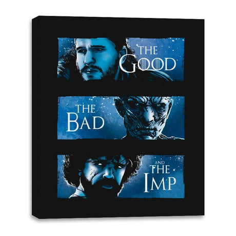 The Good, The Bad and The Imp - Canvas Wraps Canvas Wraps RIPT Apparel 16x20 / Black