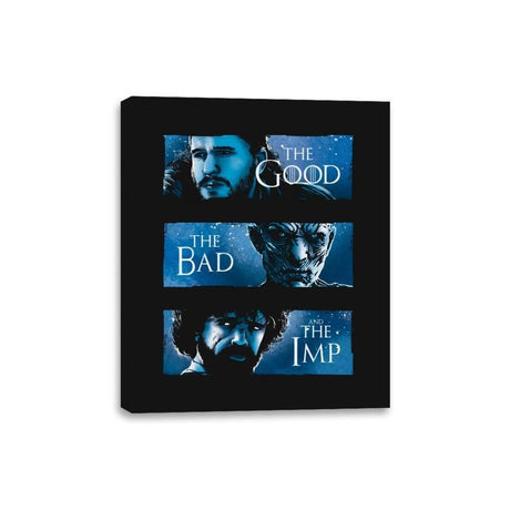 The Good, The Bad and The Imp - Canvas Wraps Canvas Wraps RIPT Apparel 8x10 / Black