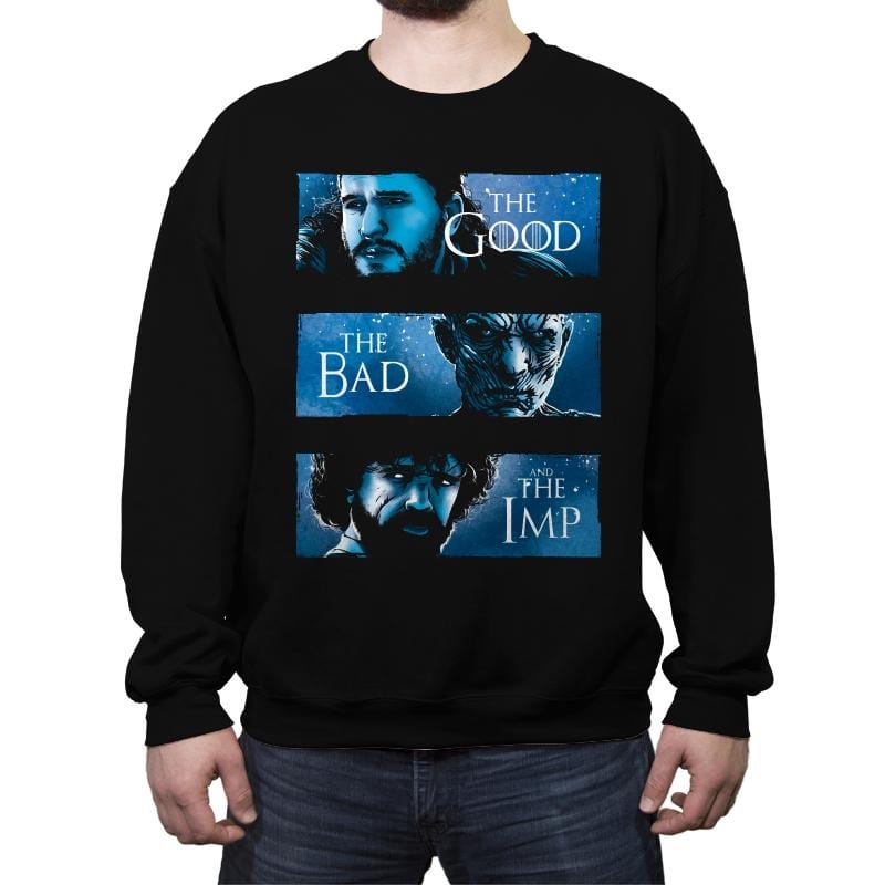 The Good, The Bad and The Imp - Crew Neck Sweatshirt Crew Neck Sweatshirt RIPT Apparel