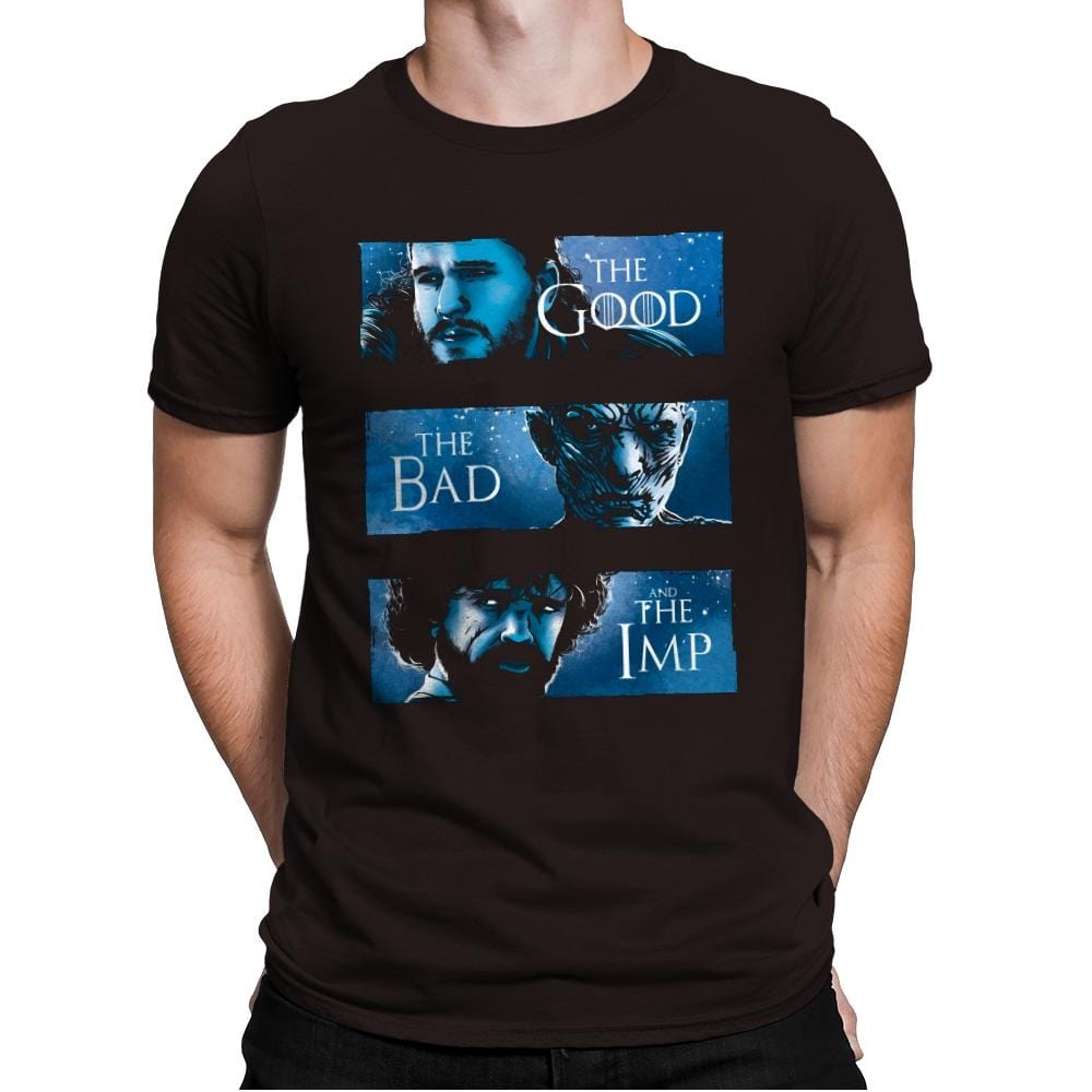The Good, The Bad and The Imp - Mens Premium T-Shirts RIPT Apparel Small / Dark Chocolate