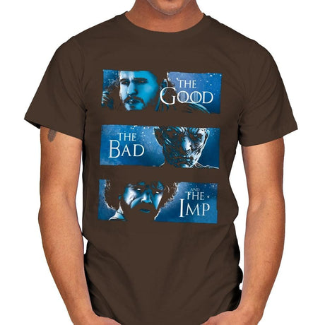 The Good, The Bad and The Imp - Mens T-Shirts RIPT Apparel Small / Dark Chocolate