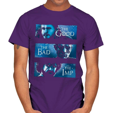 The Good, The Bad and The Imp - Mens T-Shirts RIPT Apparel Small / Purple