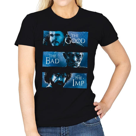 The Good, The Bad and The Imp - Womens T-Shirts RIPT Apparel Small / Black