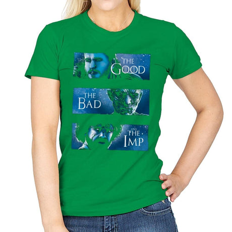 The Good, The Bad and The Imp - Womens T-Shirts RIPT Apparel Small / Irish Green