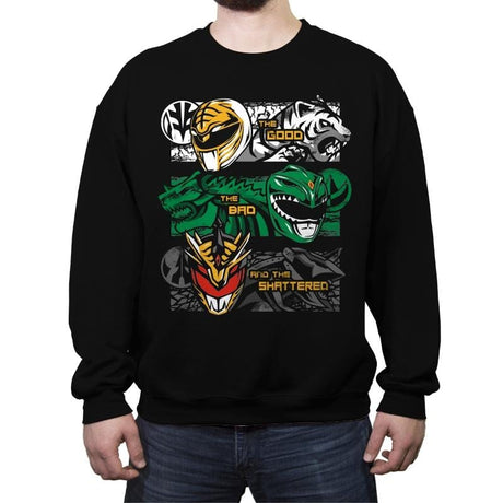 The Good, The Bad And The Shattered - Crew Neck Sweatshirt Crew Neck Sweatshirt RIPT Apparel