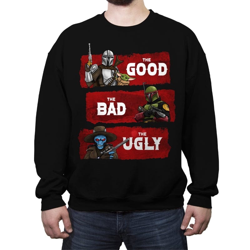 The Good, The Bad, The Ugly - Crew Neck Sweatshirt Crew Neck Sweatshirt RIPT Apparel Small / Black
