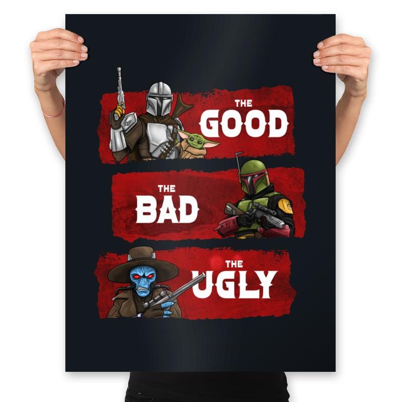 The Good, The Bad, The Ugly - Prints Posters RIPT Apparel 18x24 / Black
