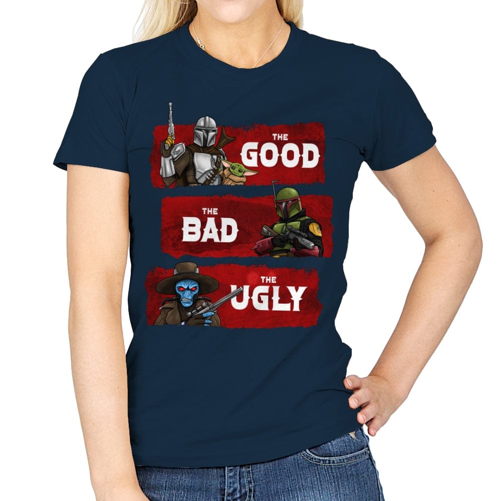 The Good, The Bad, The Ugly - Womens T-Shirts RIPT Apparel Small / Navy