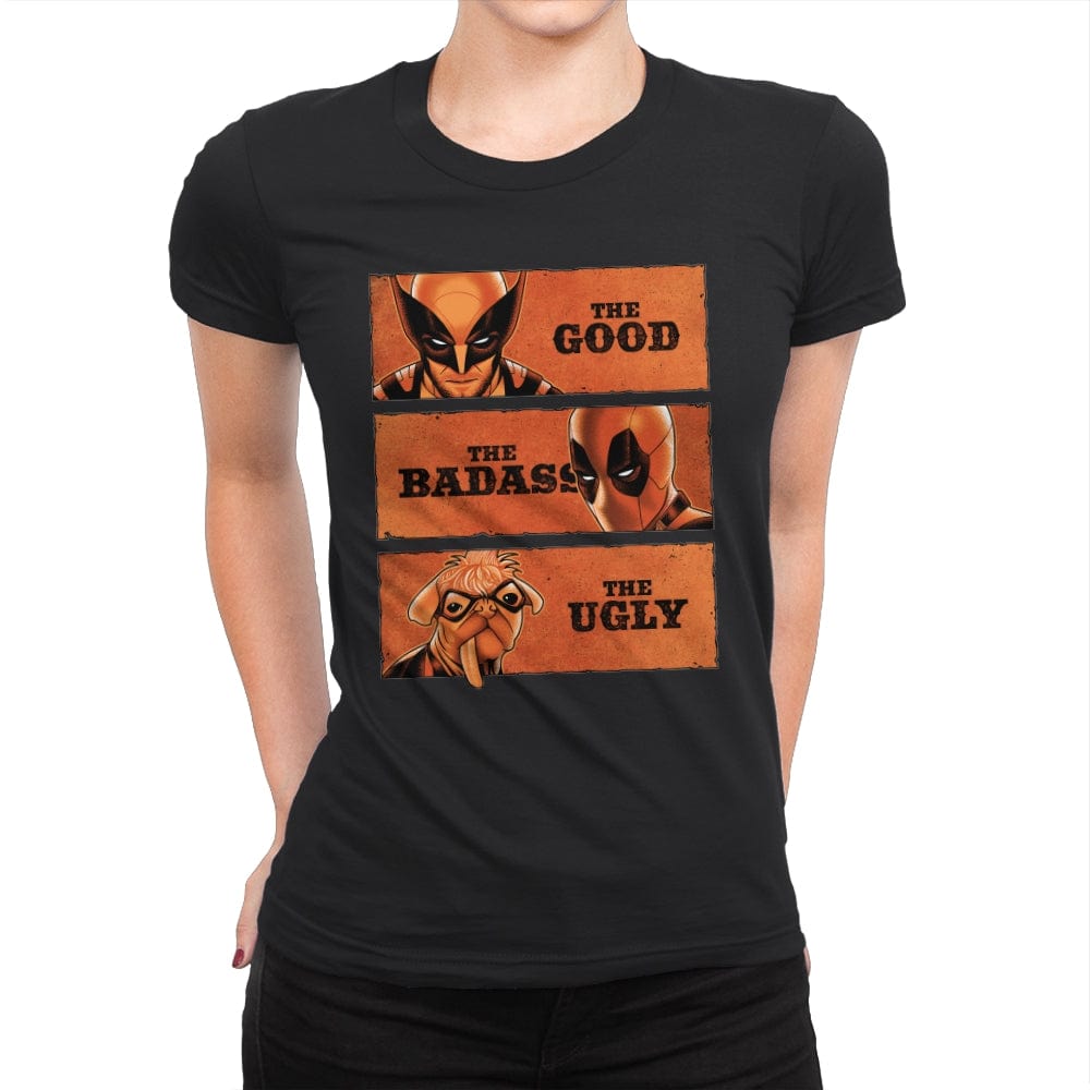 The Good The Badass and The Ugly - Womens Premium T-Shirts RIPT Apparel Small / Black