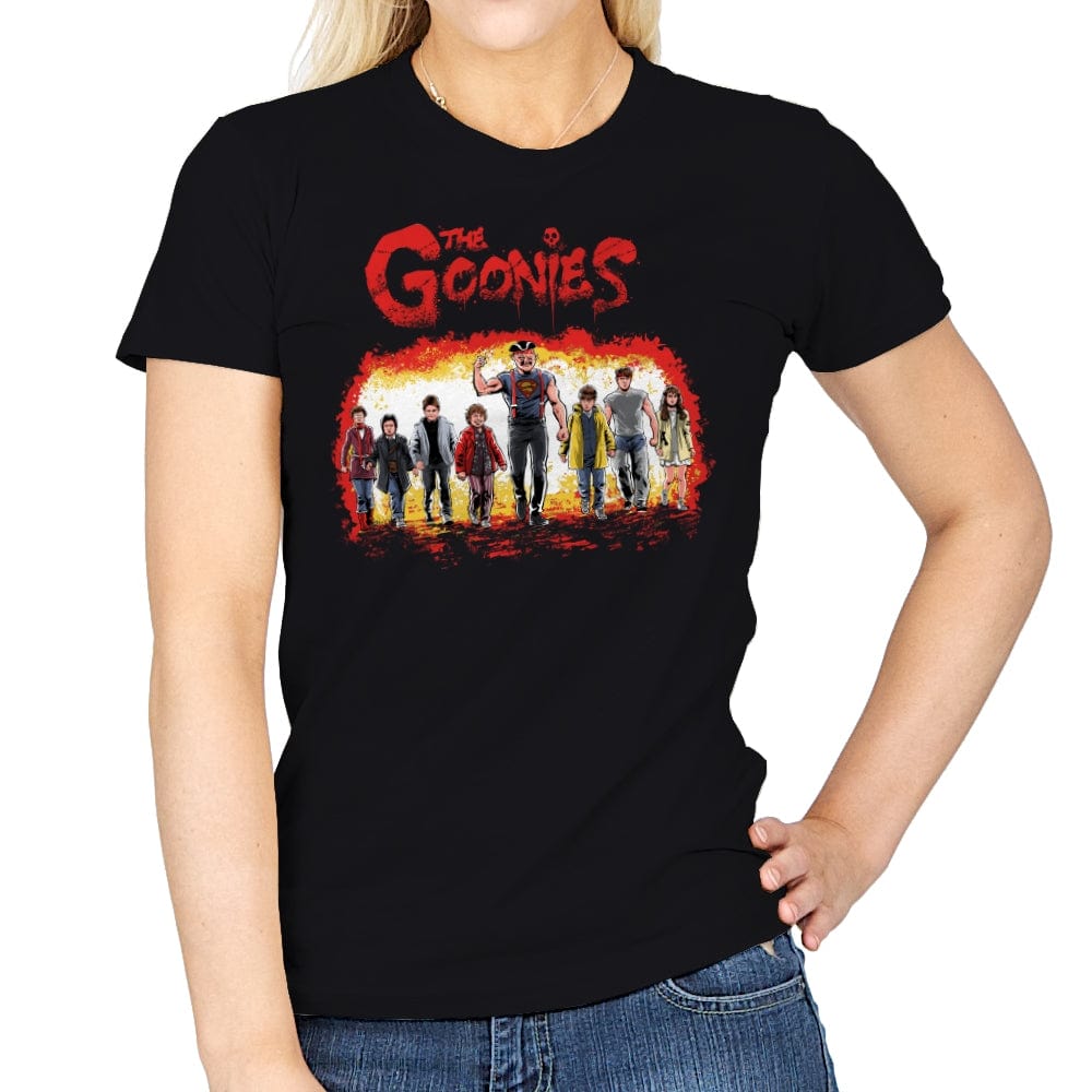 The Goonies - Womens T-Shirts RIPT Apparel Small / Black